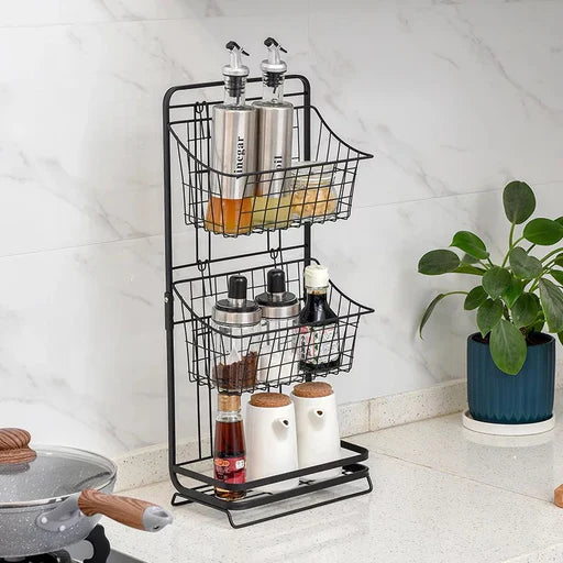3-Tier Kitchen Metal Storage Rack