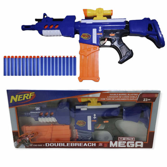 Nerf Doublebreach N-Strike Mega Double-Barrel Blasting Nerf Magazine With 20Pcs Soft Bullets