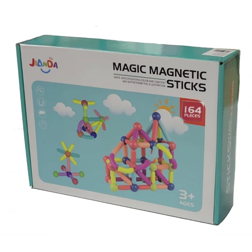 164 Pcs Magic Magnetic Building Sticks