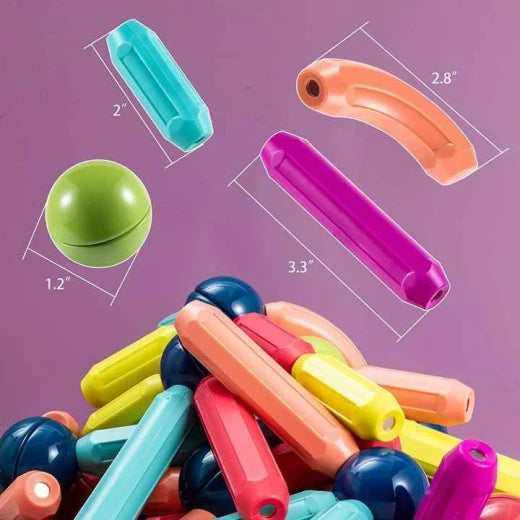 164 Pcs Magic Magnetic Building Sticks
