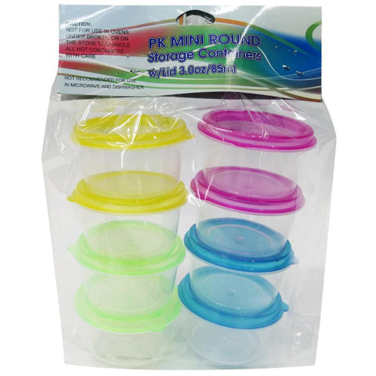 Mini Round Storage Containers (8 Pcs)