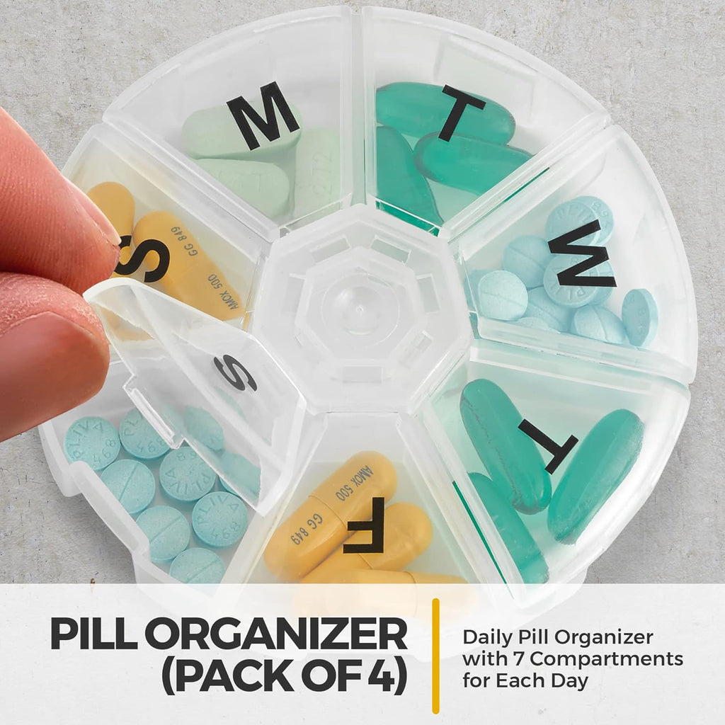 Round Medicine Organizer Box