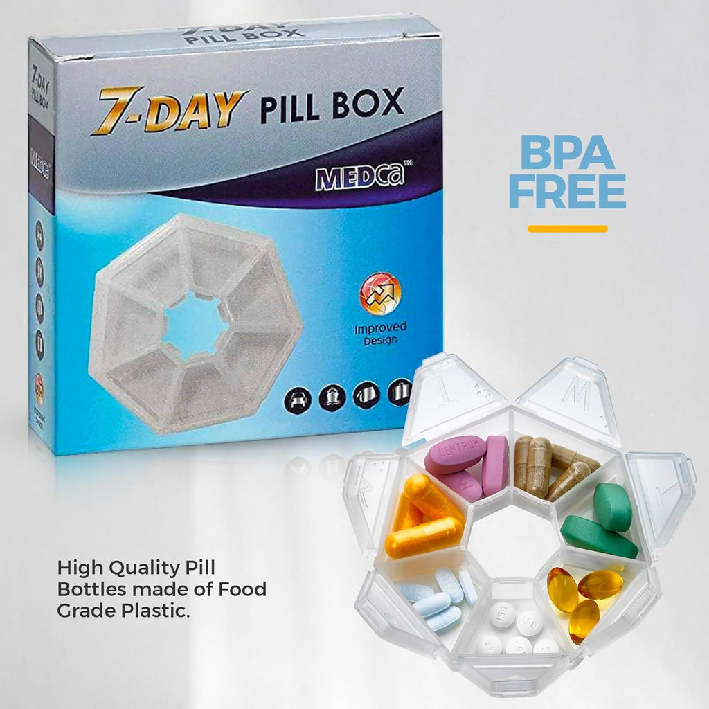 Round Medicine Organizer Box