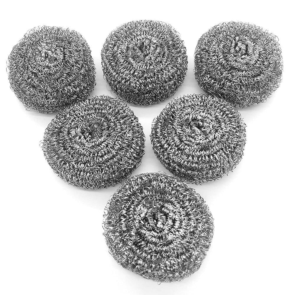 Star Scrubber Washing Steel Scrubber 6 Pcs Pack / 28002