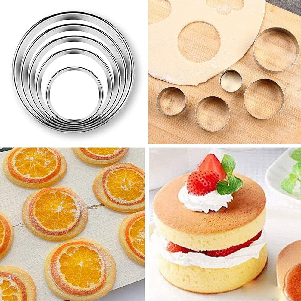 Cookie Cutters Set Stainless Steel Multi-Size Biscuit Cutters Cutting Shapes 20 Pcs