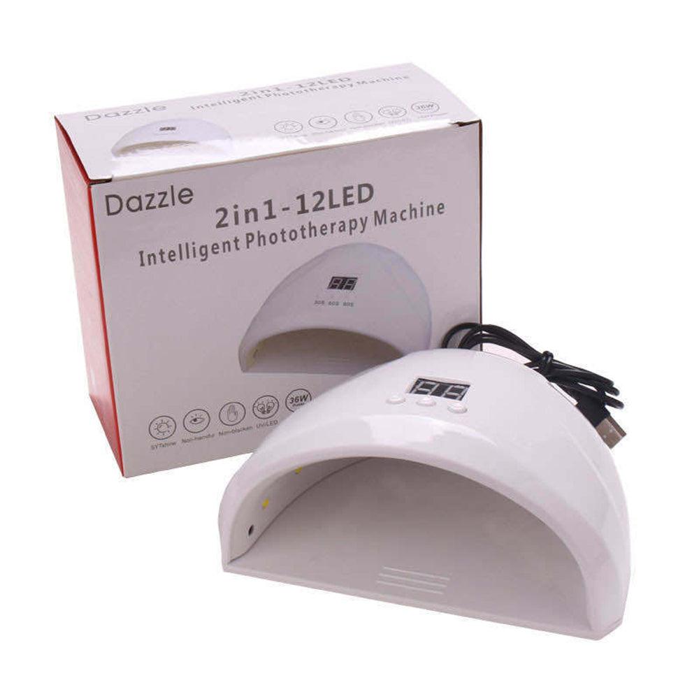 Dazzle 2 In 1 Intelligent Phototherapy Machine Nail Lamp