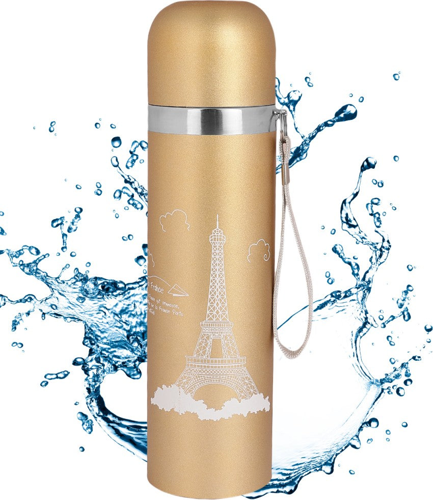 Eiffel Tower Stainless Steel Double Wall Insulated Hot & Cold Water Bottle 500ML