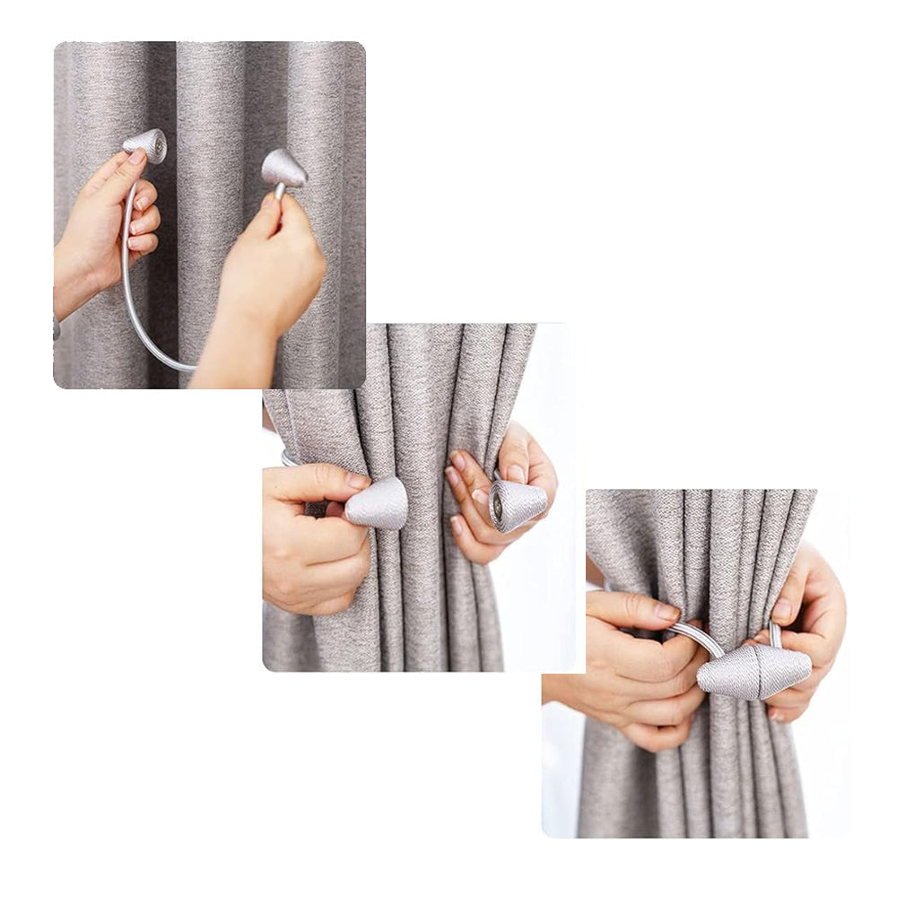 Conical Curtain Magnetic Buckle Strap Non Perforated Curtain Buckle