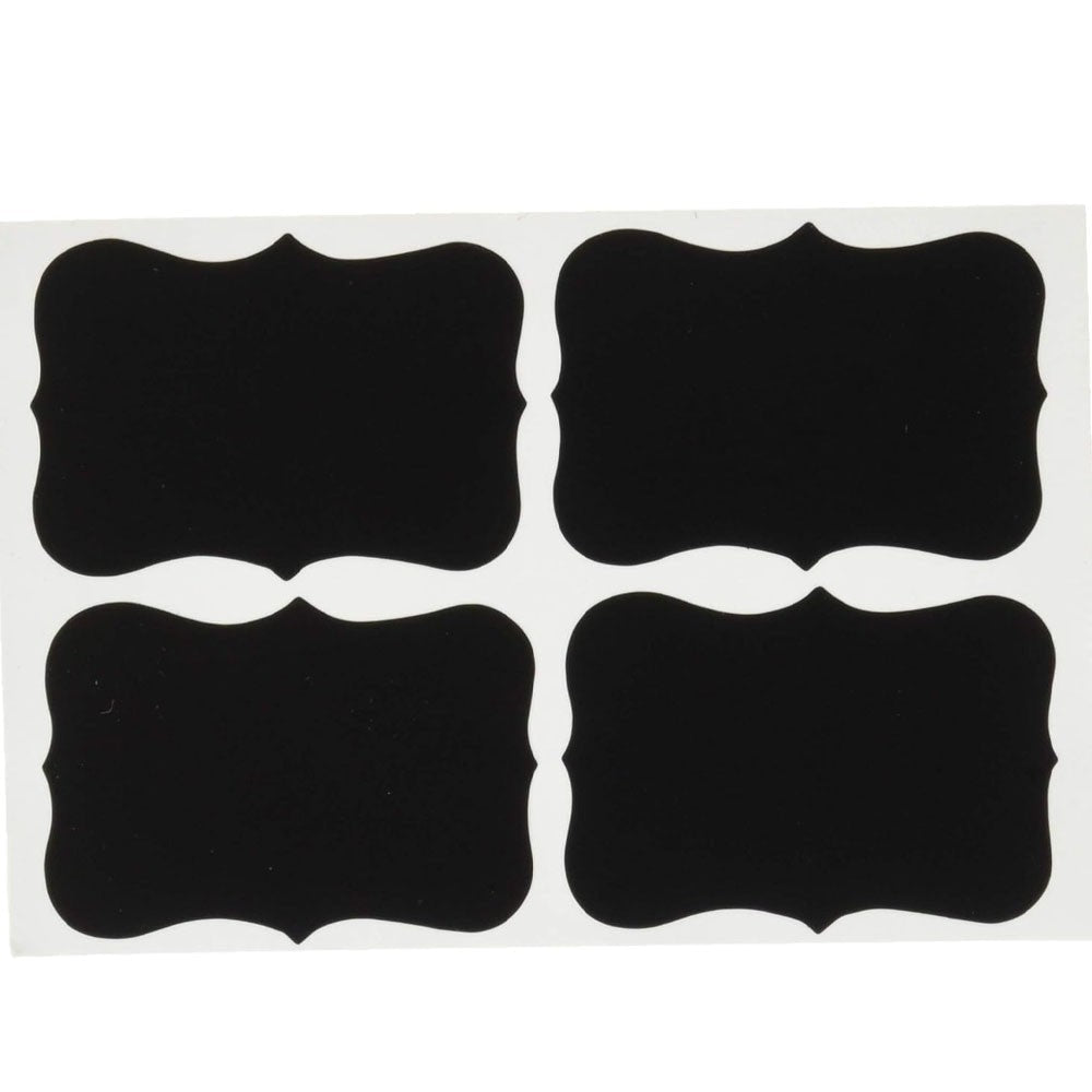 Chalkboard Labels,Fashionclubs Reusable Blackboard Stickers For The Kitchen, Pantry, Mason Jars, Wine Glasses 36PCS