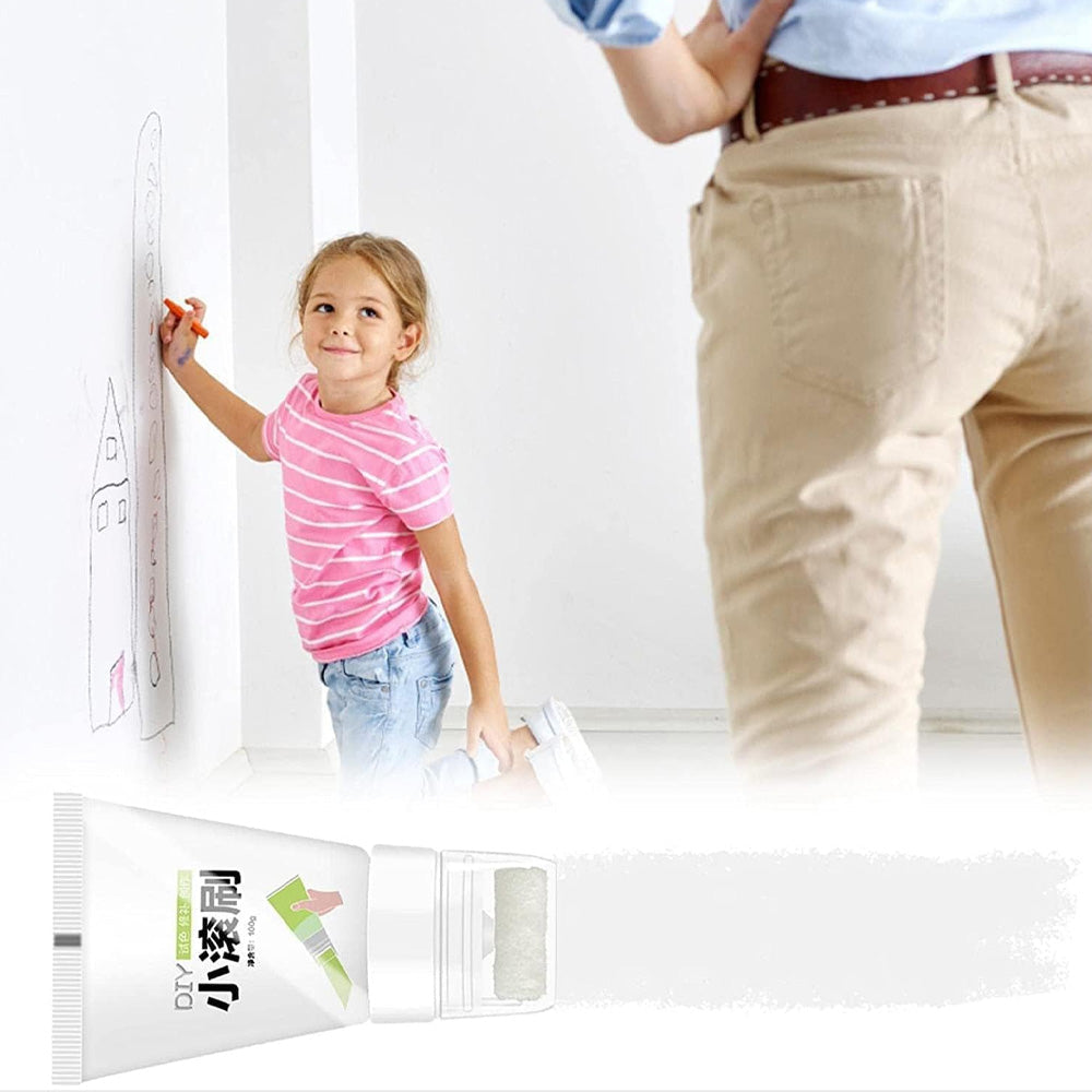 Wall Paint Repair With White Mini Roller Brush 120g