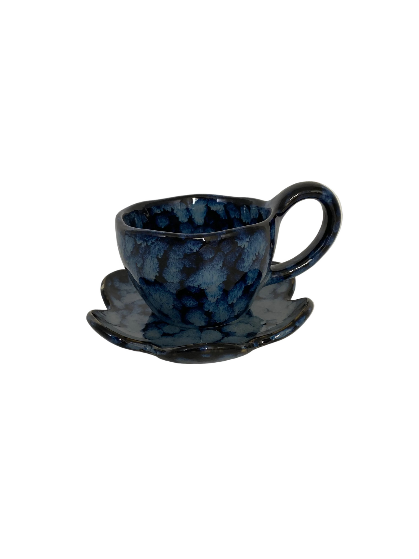2 Pcs Ceramic Cup With Saucer Set