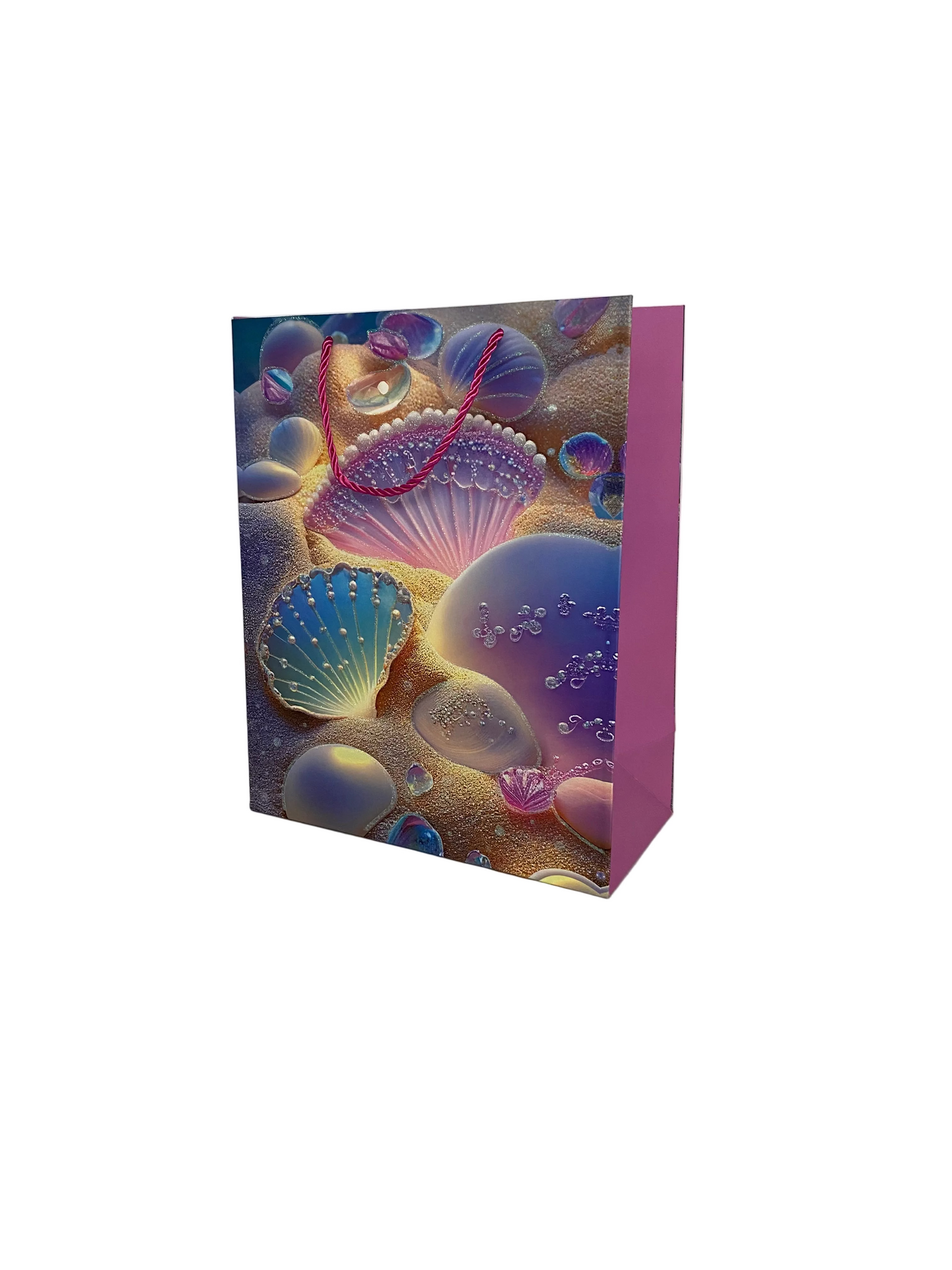 Glittered Shell Paper Gift Bag