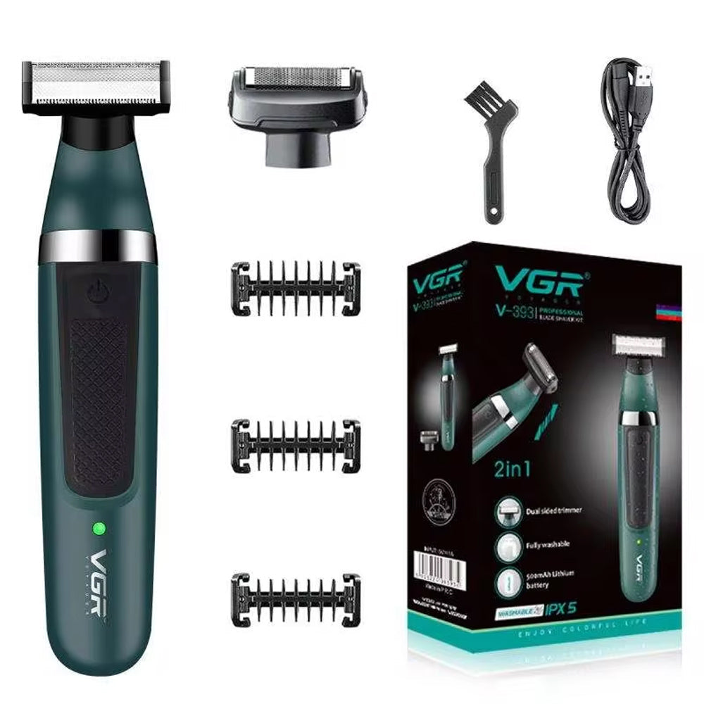 VGR Waterproof Electric Shaver Men Body Hair Shaver Bikini Shaver