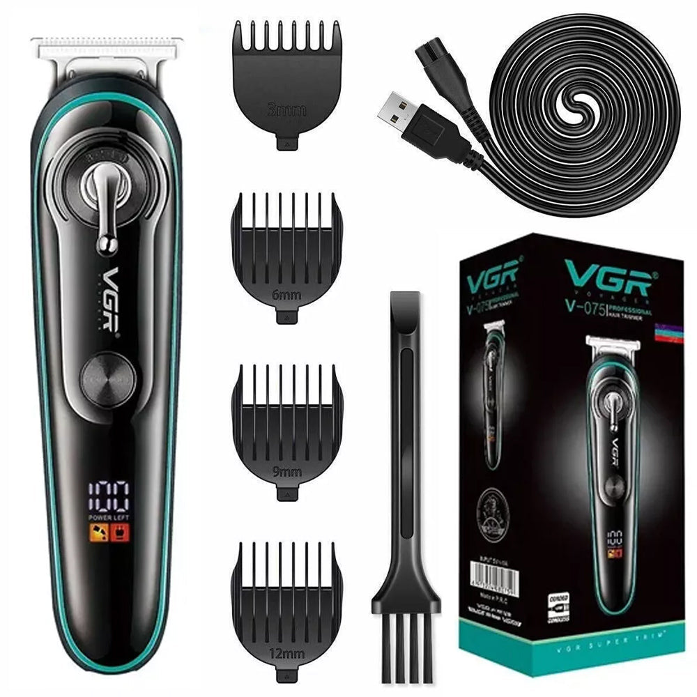 VGR Electric Hair Clippers Trimmer USB / V-075