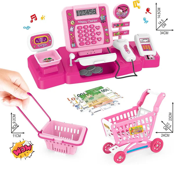 Supermarket Toys Cash Register/ Humburger Set