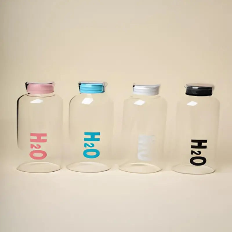 H2O Borosilicate Glass Water Bottle - 500 ML