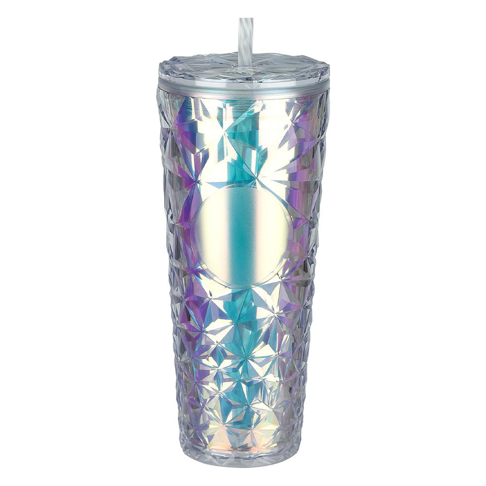 Tumbler With Lid And Straw Iced Coffee Cups Travel Mug Reusable Plastic Cups Insulated Tumblers Double Walled 750 ML