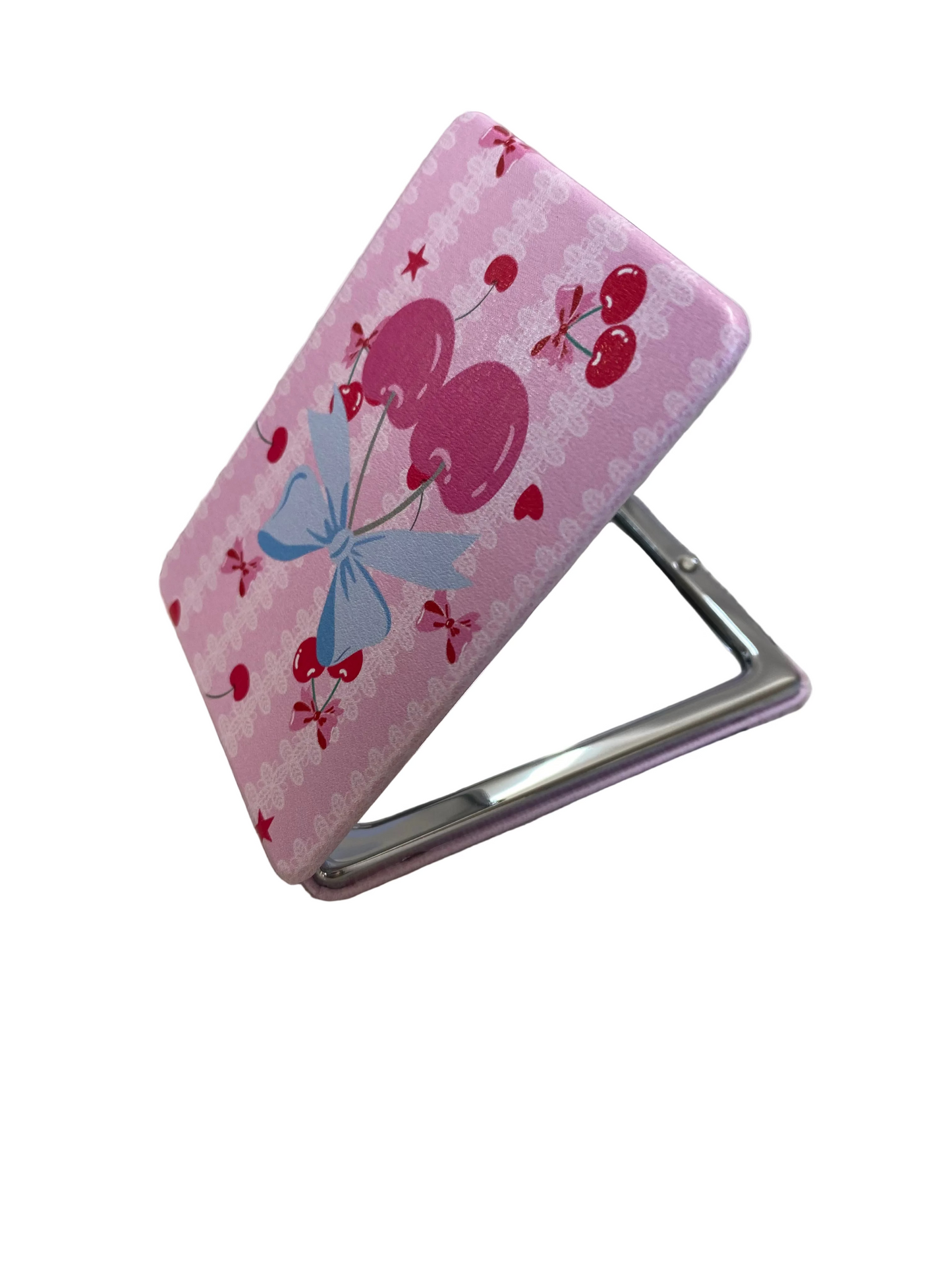 Rectangular Foldable Mirror - Cherry