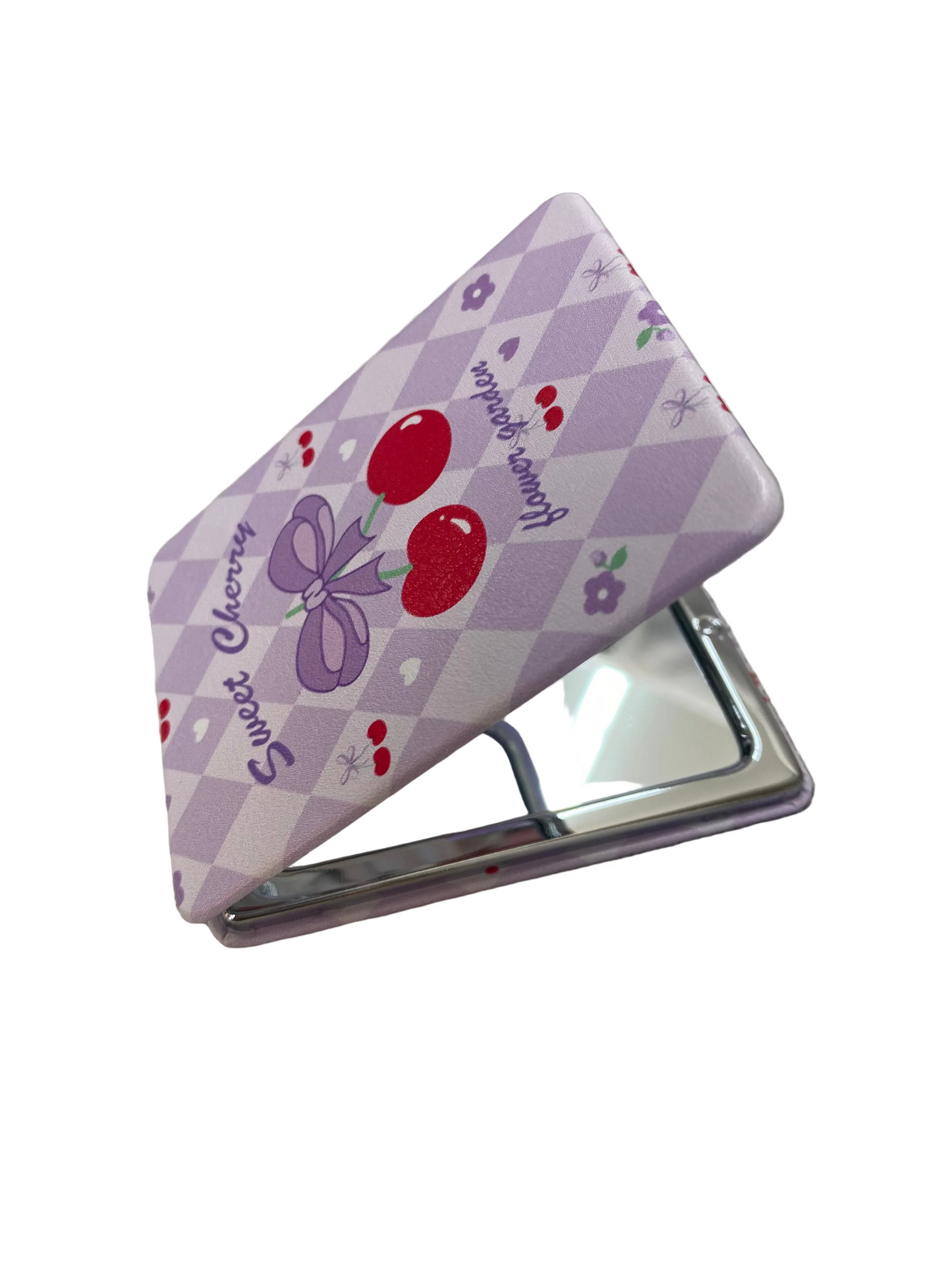 Rectangular Foldable Mirror - Cherry