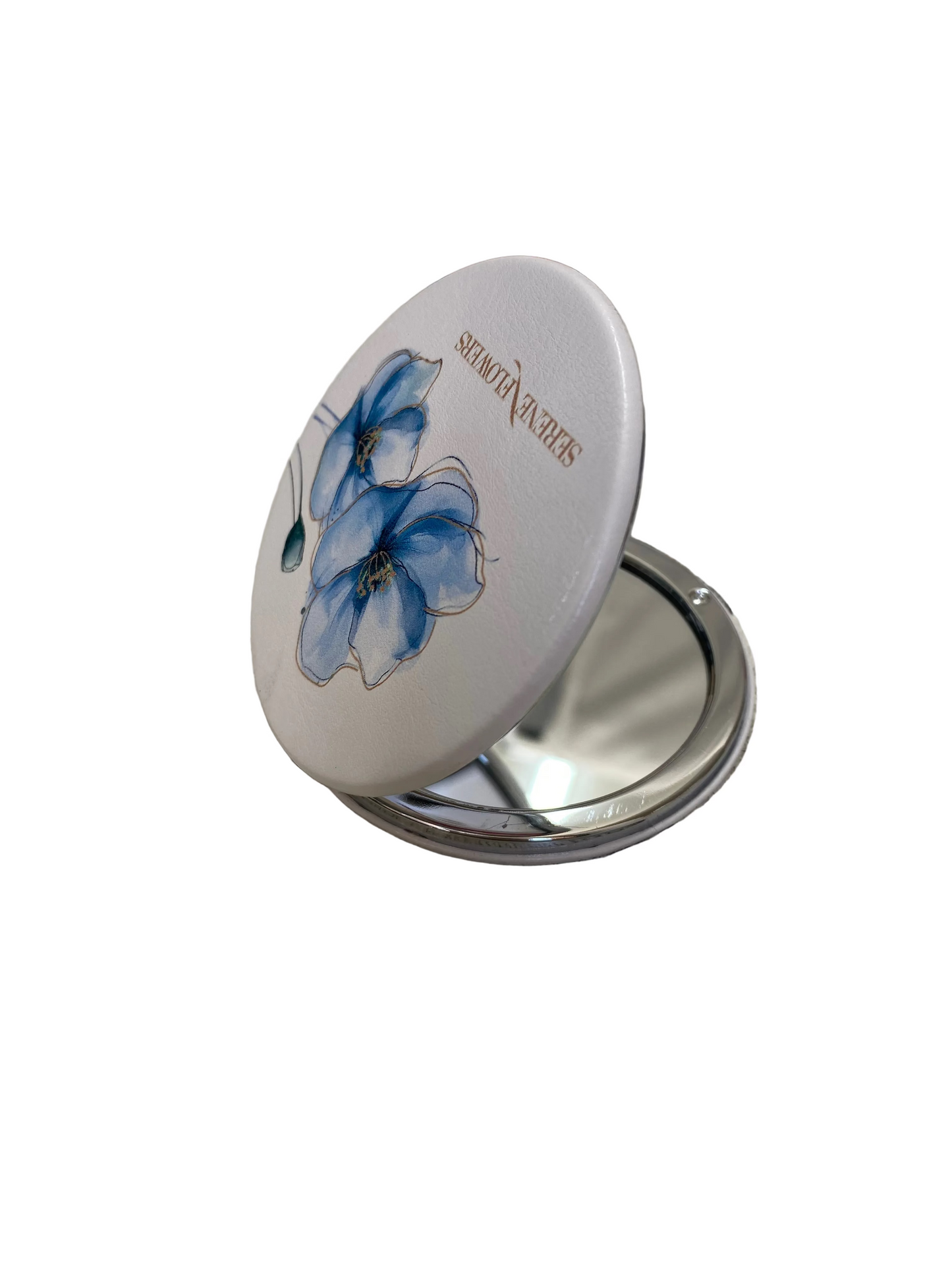 Round Foldable Mirror - Flower