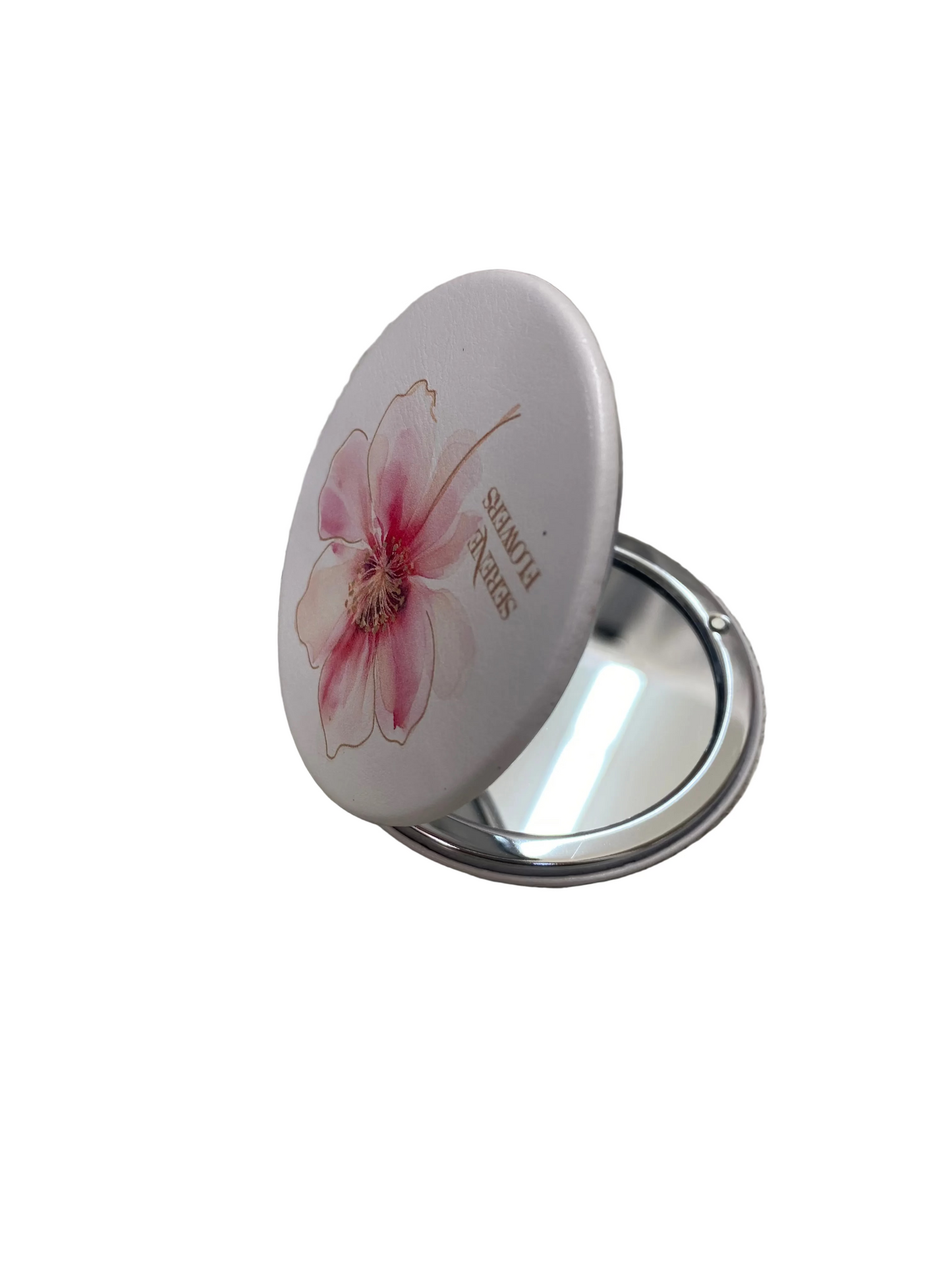 Round Foldable Mirror - Flower