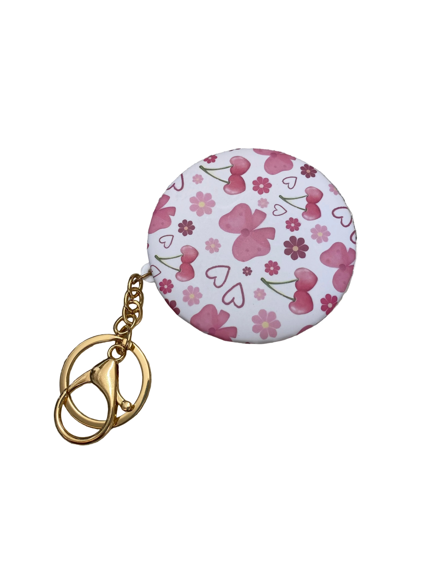 Round Foldable Mirror - Cherry