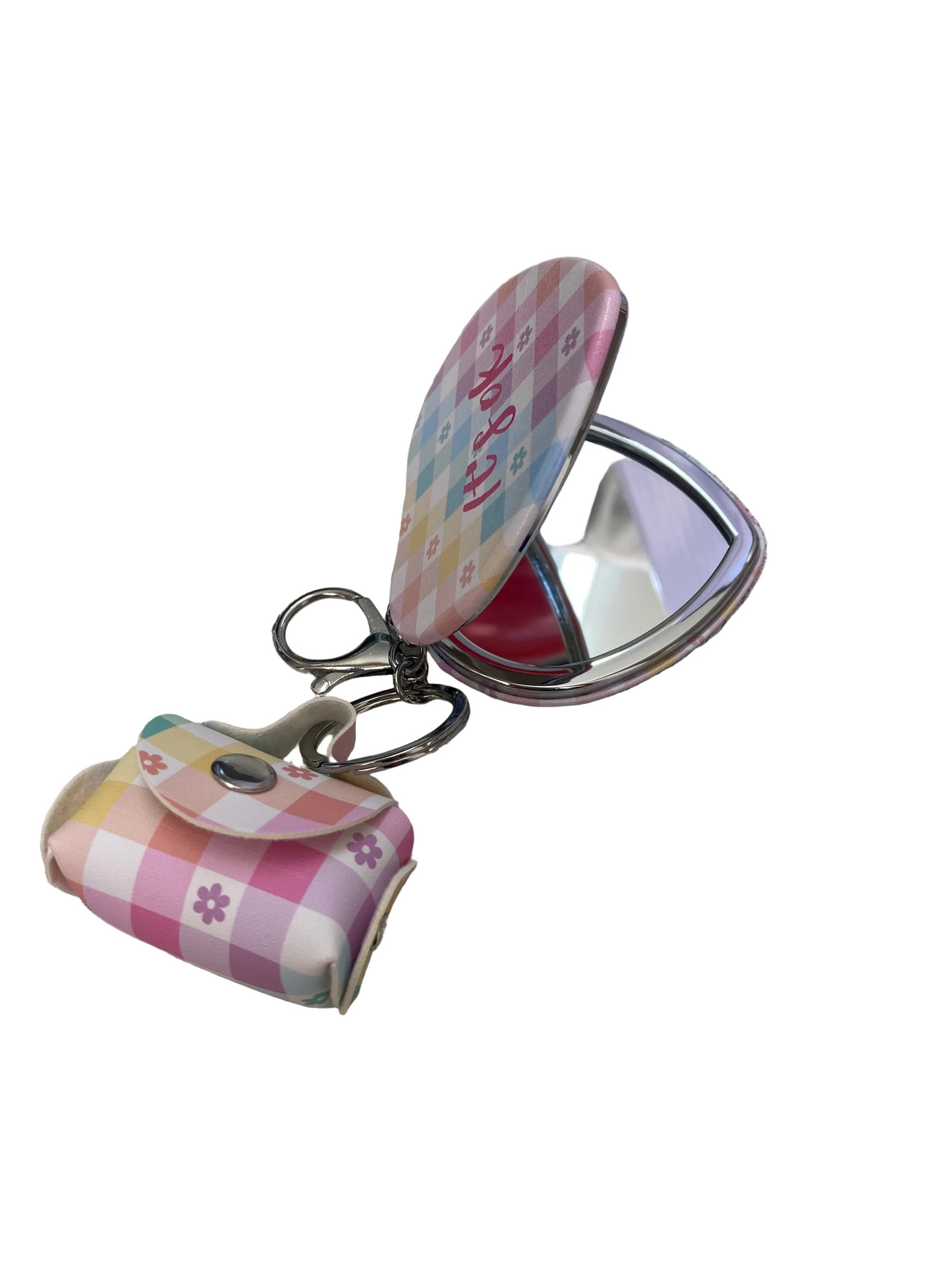 Heart Foldable Mirror -Flower