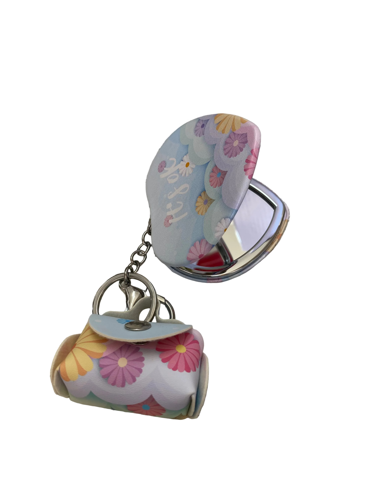 Heart Foldable Mirror -Flower