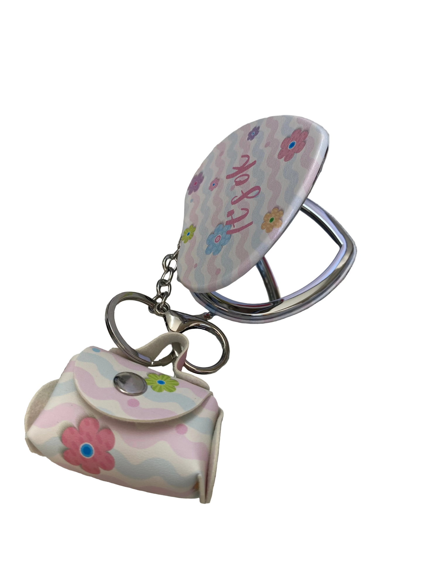 Heart Foldable Mirror -Flower