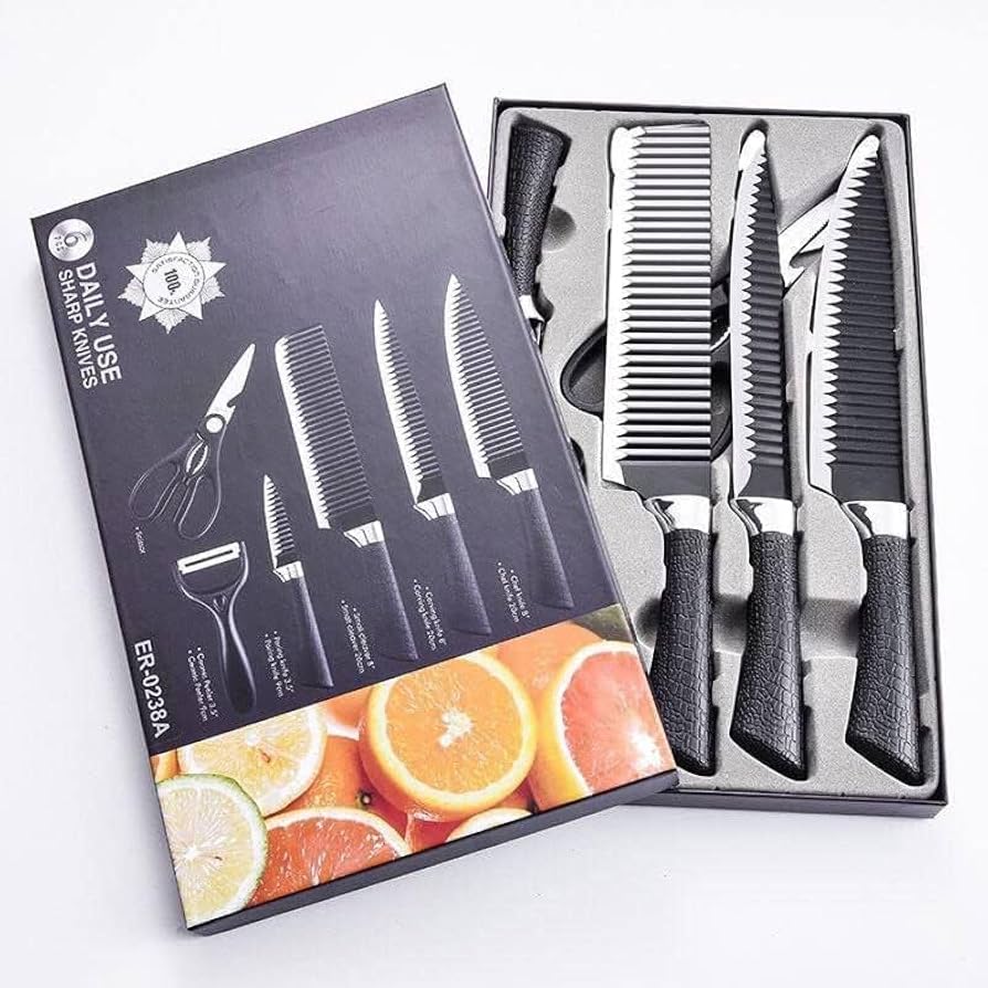 6 Pcs Knife Set