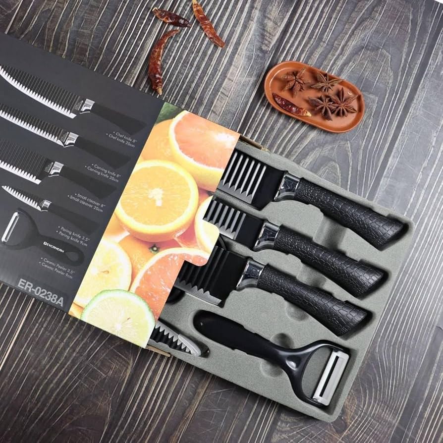 6 Pcs Knife Set
