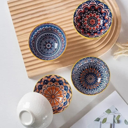 6 Pcs Bohemien Porcelain Bowl Set With Box