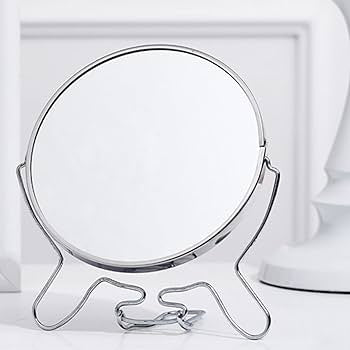 6 Inch Tabletop Makeup Mirror / Two-Sided Makeup Mirror with Stand