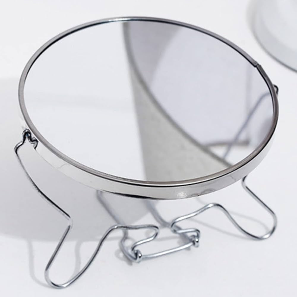 6 Inch Tabletop Makeup Mirror / Two-Sided Makeup Mirror with Stand