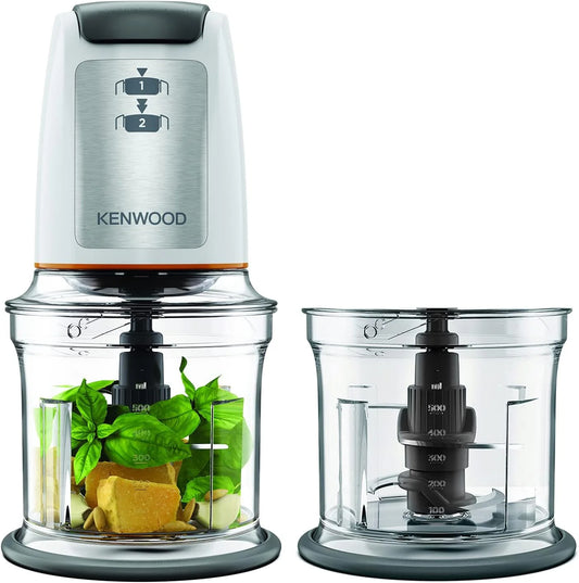 Kenwood Chopper with Attachments 500 Watt 500ml - Silver and White