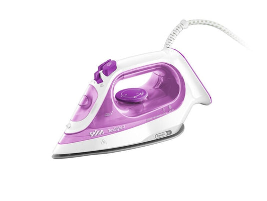 BRAUN, TexStyle 3 Steam Iron  SI 3030 Purple