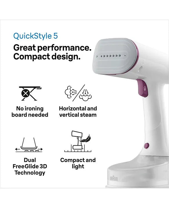 BRAUN, Quickstyle 5 Garment Steamer -Purple