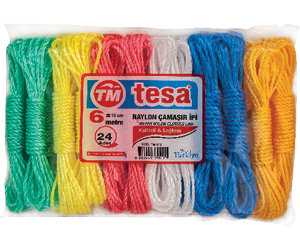 6 Meters  Nylon  Clothes Line (1 Pc)