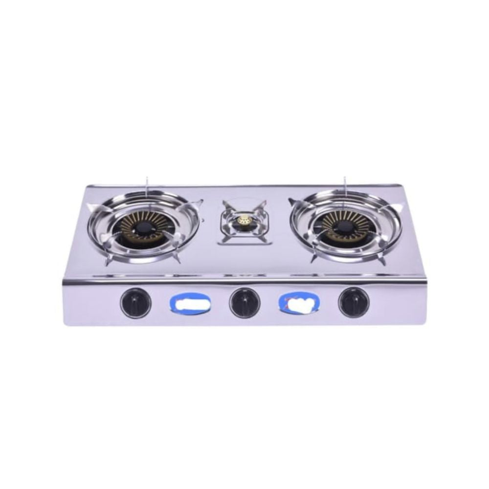 General Star, Stainless Steel Gaz Stove 3 Burners