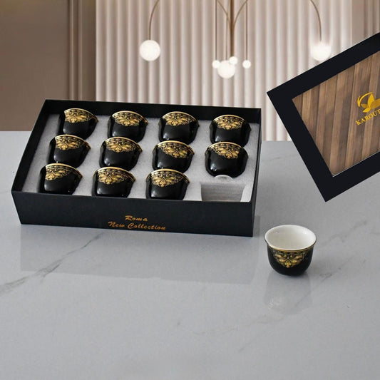 Roma, 12 Pcs Arabic Coffee Cups Set