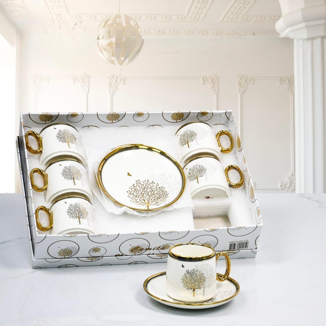 Camila, 12 PCs Tea Cups With Saucers