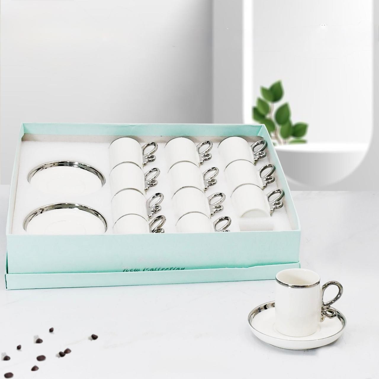 Brazilia, 24Pcs Coffee Cups With Saucers Set