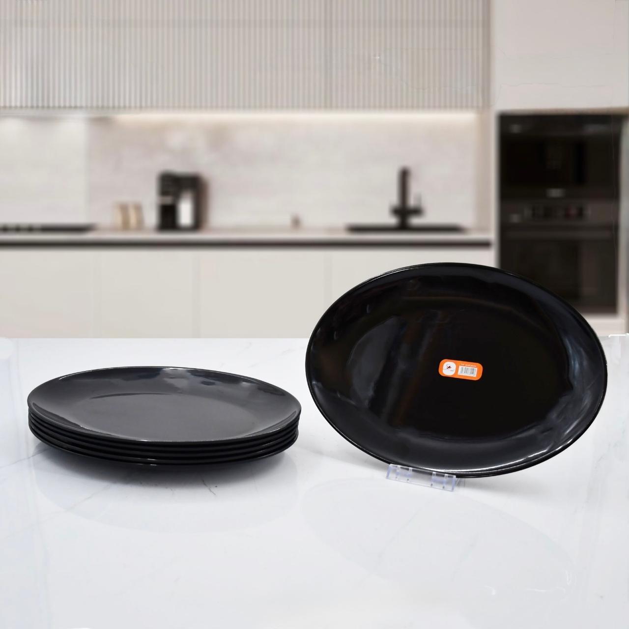 14 Inch Melamine Oval Flat Plate