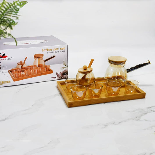 9 Pcs Coffee Pot Set