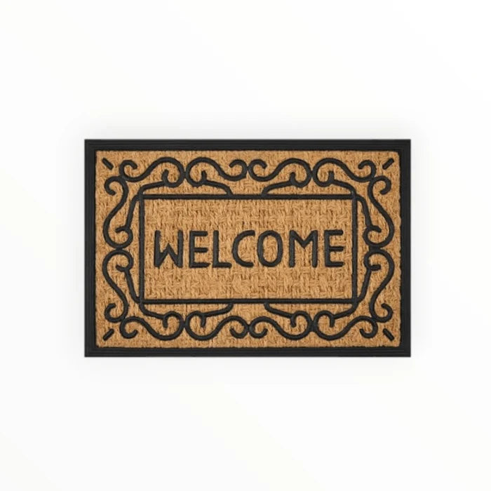 Natural Coir Door Mat Printed Pattern