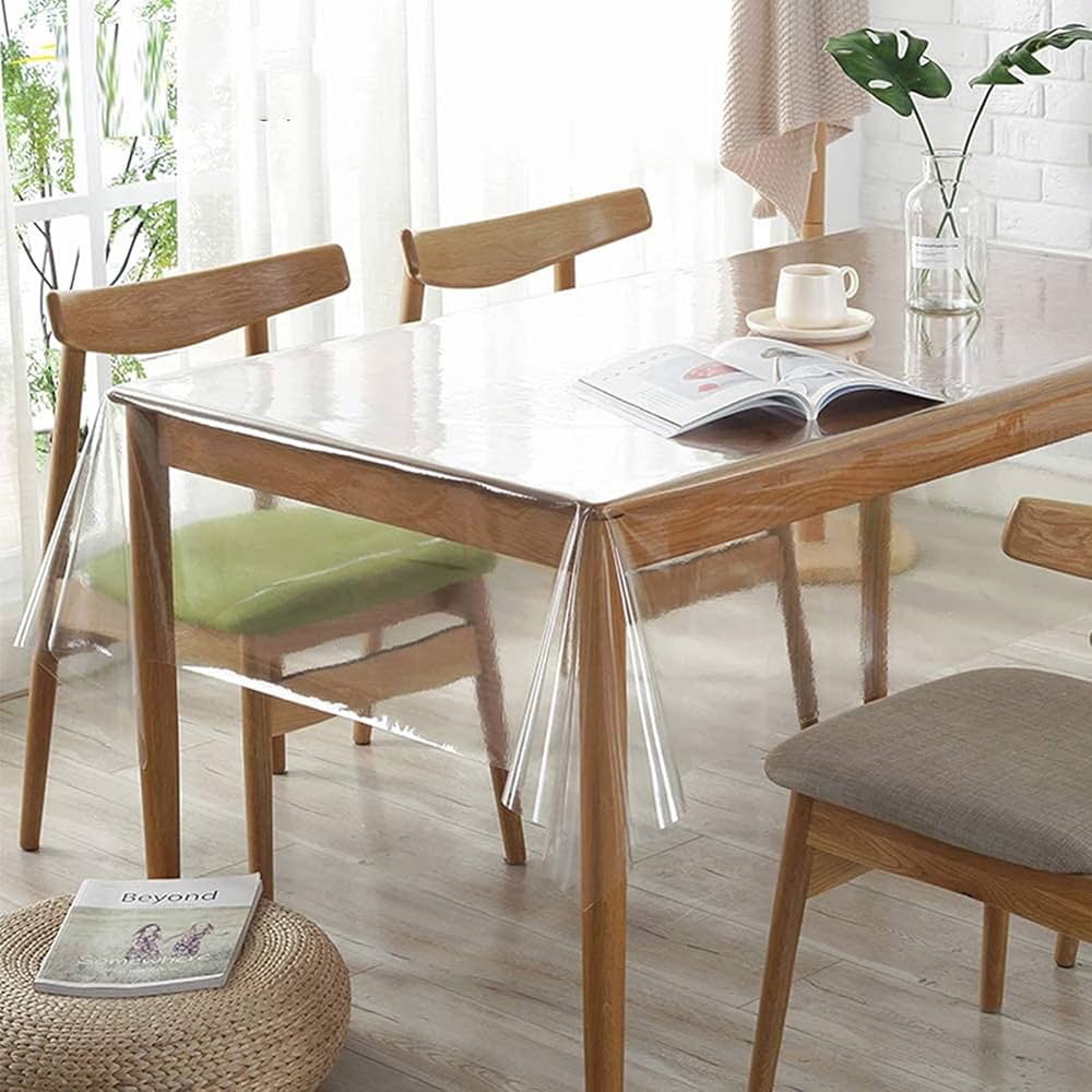 Rectangular Transparent Table Cloth