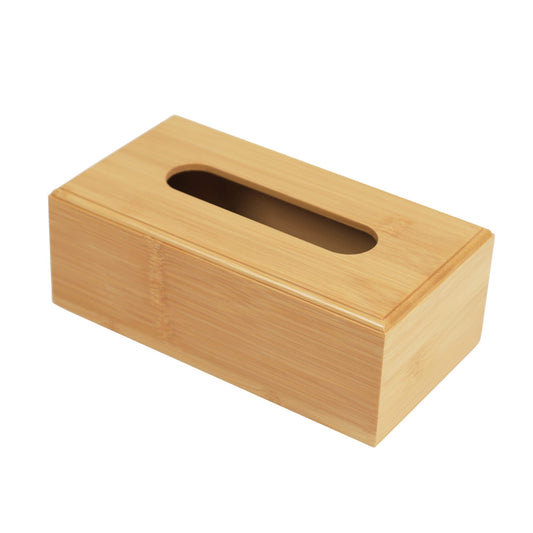 Rectangular Bamboo Tissue Box
