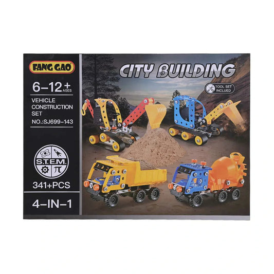 Fang Gao 4-In-1 City Building Construction Set /341 Pcs