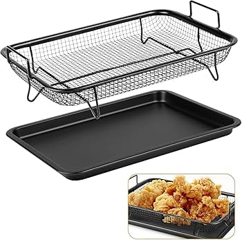 Stainless Steel Rectangular Roasting Oven Tray- Black