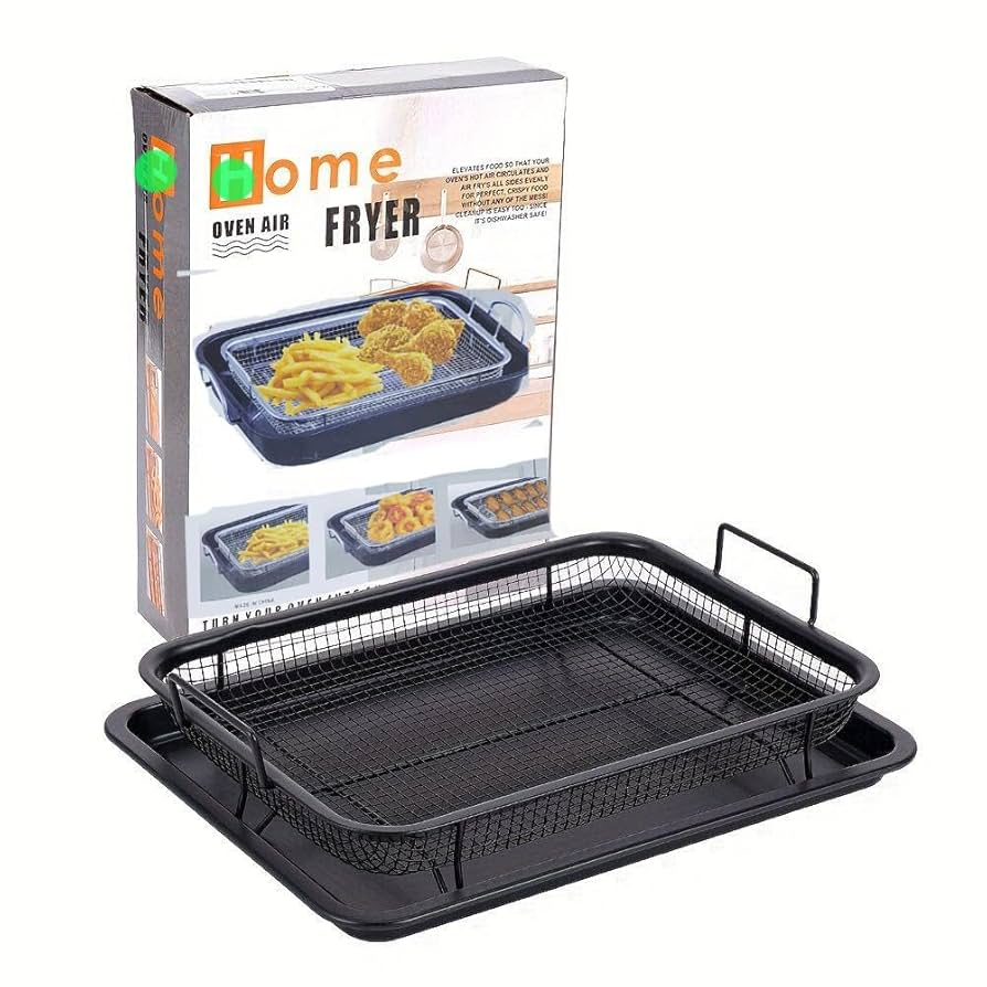 Stainless Steel Rectangular Roasting Oven Tray- Black